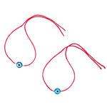 Dana Levy Men's Mini Evil Eye Charm Red String Bracelets - 2 Bracelets