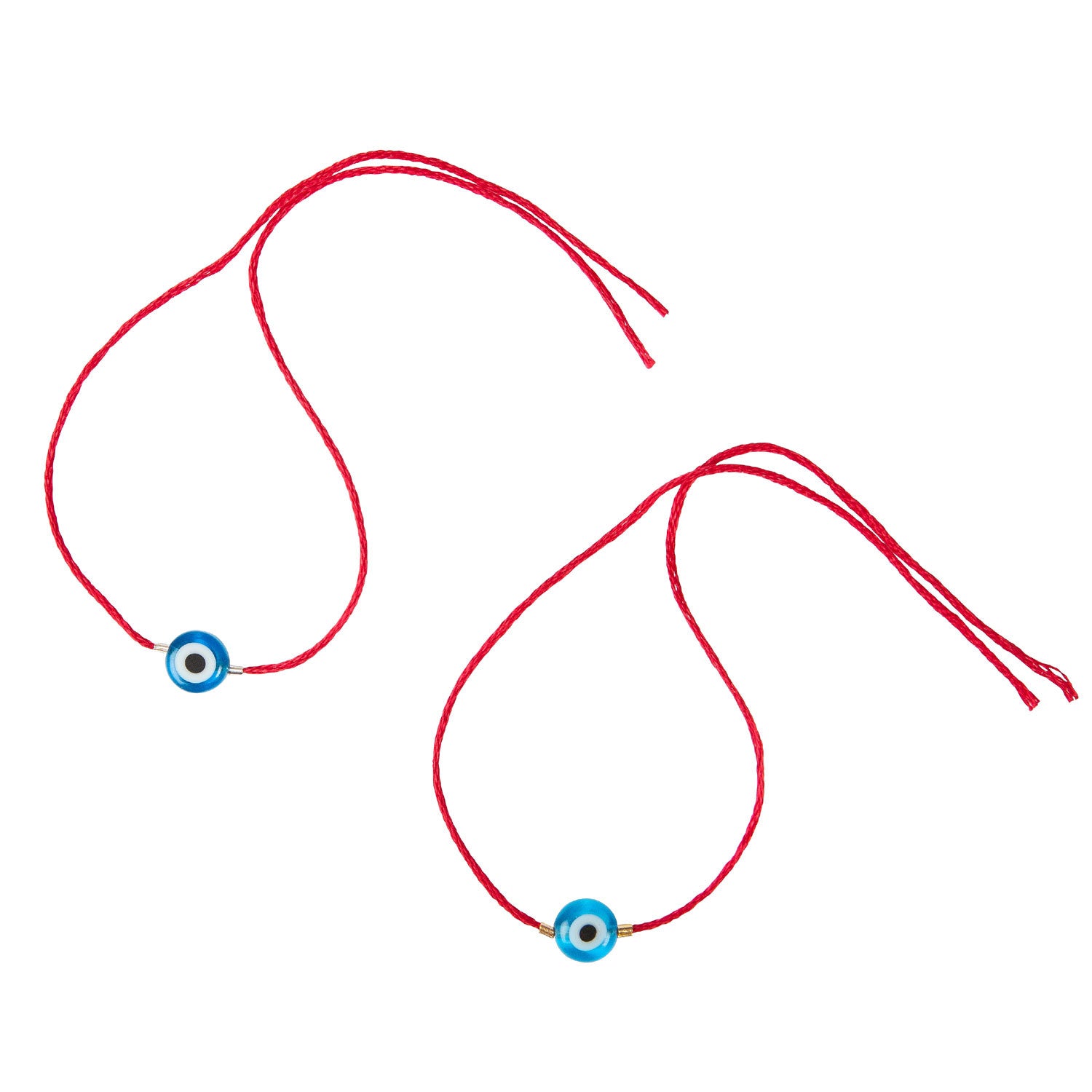 Dana Levy Men's Mini Evil Eye Charm Red String Bracelets - 2 Bracelets