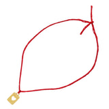 Dana Levy Mini Playing Card Charm Red String Bracelet -  Heart