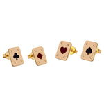 Dana Levy Mini Playing Card Stud Earrings -  Group