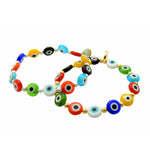 Dana Levy Multicolour Evil Eye Charm Bracelet - Gold and Silver