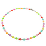 Dana Levy Multicolour Mini Smiley Charm Freshwater Pearl Necklace - Antique Silver 