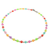 Dana Levy Multicolour Mini Smiley Charm Freshwater Pearl Necklace - Antique Silver 