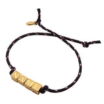 Dana Levy Spell It Out Personalised Alphabet Cube Nautical Cord Bracelet - Name Black Cord