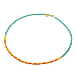 Dana Levy Morse Code Blessings Glass Bead Necklace - Happy