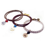 Dana Levy Kabbalah Blessing Evil Eye Double Leather Braid Bracelet - Group