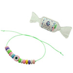Dana Levy Eye Candy String Cord Bracelet - Baby Pink Evil Eye Mint Cord
