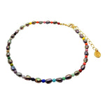 Dana Levy Rainbow Peacock Pearl Choker