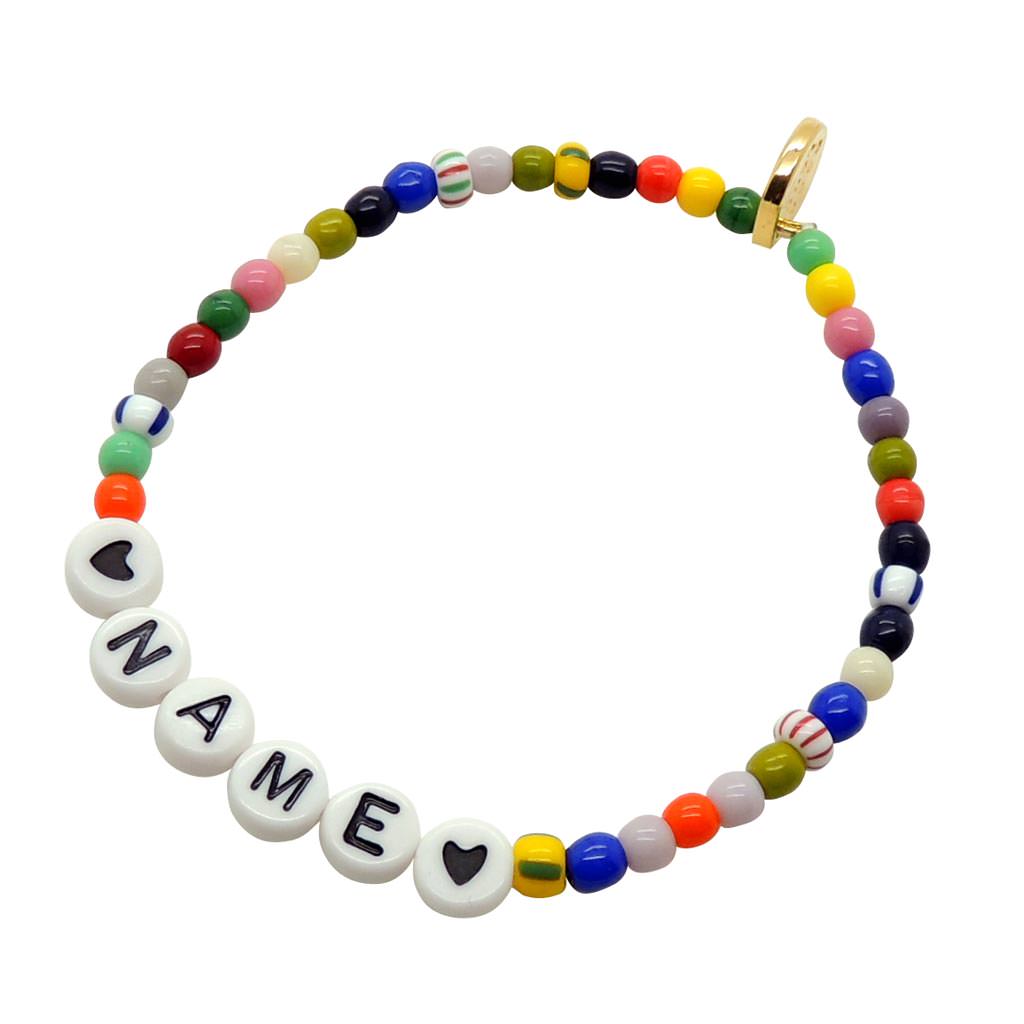 Dana Levy Personalised Name Balagan Glass Bead Bracelet - Name