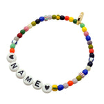 Dana Levy Personalised Name Balagan Glass Bead Bracelet - Name