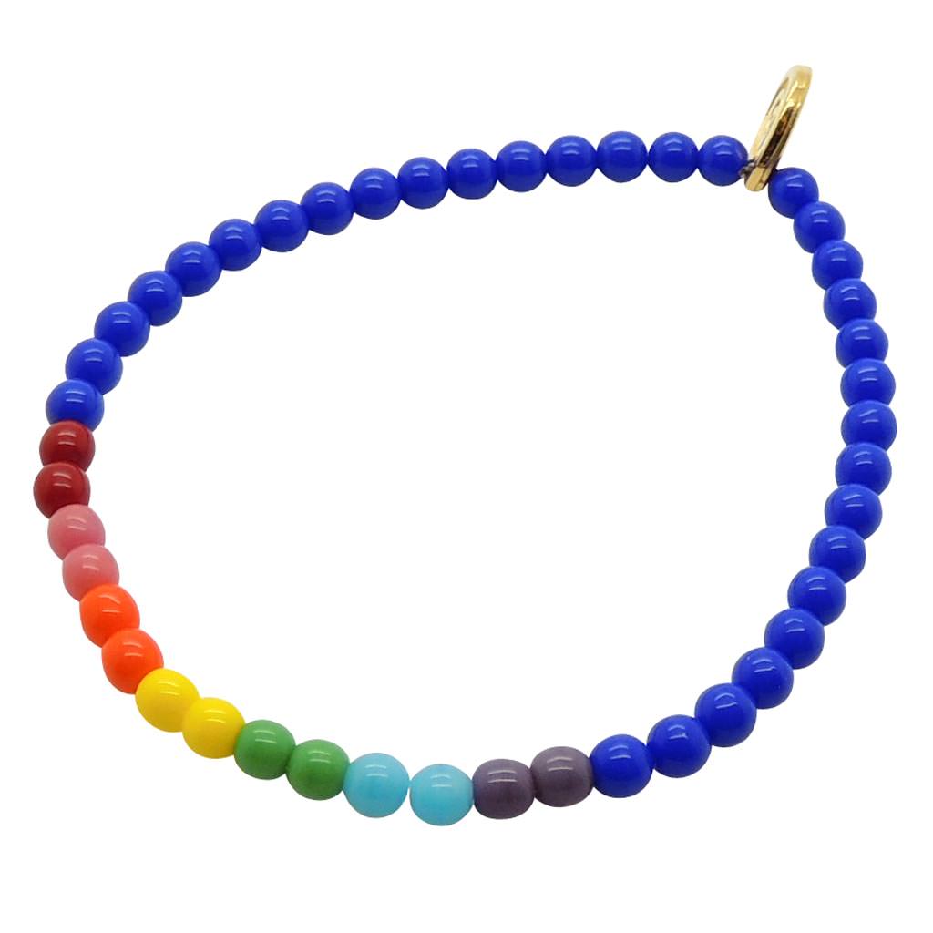 Dana Levy A Perfect Rainbow Glass Bead Bracelet - Royal Blue 