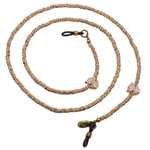 Dana Levy Diamante Panther Charm Animal Print Glasses Chain - Rose Gold Charm / Tiger Print Chain