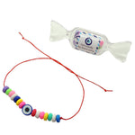 Dana Levy Eye Candy String Cord Bracelet - Royal Blue Evil Eye Red Cord