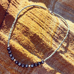 Dana Levy Limited Edition Personalised Name Alphabet Bead Animal Print Necklace - Find Your Wild