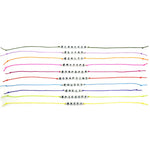 Dana Levy Men's #SayAnything Alphabet Cord Bracelet - Group Rainbow of Bracelets