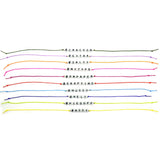 Dana Levy Men's #SayAnything Alphabet Cord Bracelet - Group Rainbow of Bracelets
