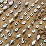 Dana Levy Midas Cowrie Shell Charm Duo Cuff - Shell Jewellery Flatlay