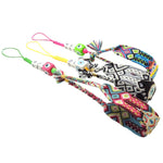 Dana Levy Personalised Initial Lucky Charm Beaded Maxi Friendship Phone Strap - Trio Side