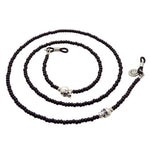 Dana Levy Skull Charm Beaded Glasses Chain - Silver / Black