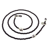 Dana Levy Skull Charm Beaded Glasses Chain - Silver / Black