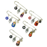 Dana Levy Matryoshka Russian Doll Amulet Brooch - Silver Group 