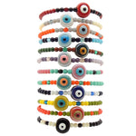 Dana Levy Ceramic Evil Eye Charm Glass Bead Mix Bracelet - Group Stack