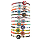 Dana Levy Ceramic Evil Eye Charm Glass Bead Mix Bracelet - Group Stack