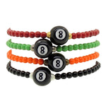 Dana Levy Magic 8 Ball Charm Glass Bead Bracelet - Group Stack
