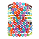 Dana Levy Limited Edition Multicolour Personalised Name Faceted Glass Bead Bracelet - Zodiac Signs Stack Various Colours
