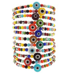 Dana Levy Men's Evil Eye Charm Balagan Glass Bead Bracelet - Group Stack