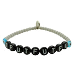 Dana Levy TfuTfuTfu Yinglish Glass Bead Bracelet Black Grey 
