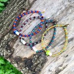 Dana Levy Toadstool Charm Faceted Glass Bead Bracelet - Woods Backdrop