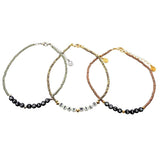 Dana Levy Limited Edition Personalised Alphabet Bead Animal Print Choker - Trio Zebra / Giraffe / Tiger Print