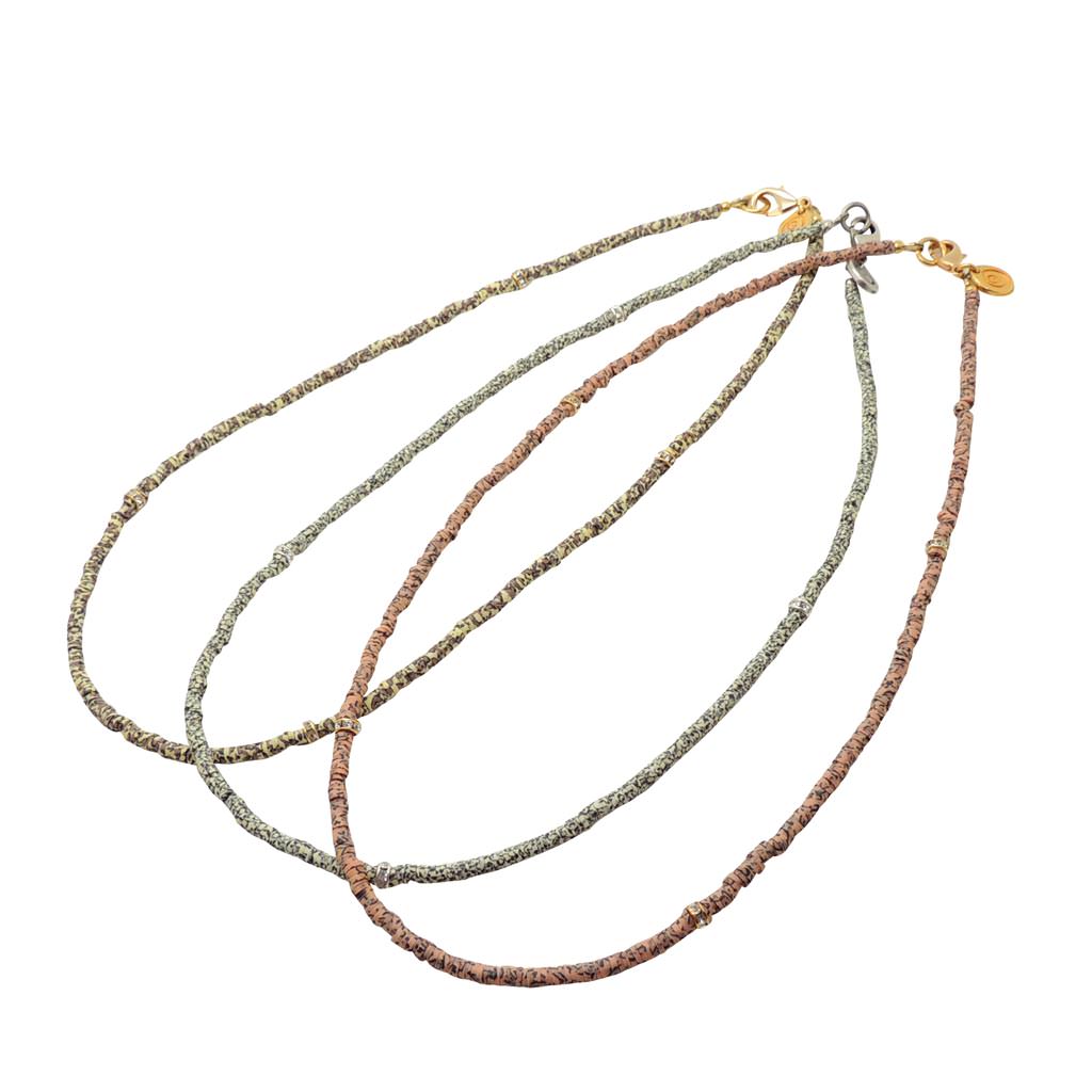 Dana Levy Limited Edition Sparkle Charm Animal Print Necklace - Group Trio