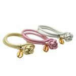 Dana Levy Midas Cowrie Shell Charm Metallic Leather Cord Bracelet - Trio
