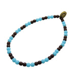 Dana Levy Men's DIY Football Team Kit Glass Bead Bracelet - Turquoise & Maroon