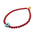 Dana Levy Men's Evil Eye Charm Glass Bead Bracelet - Turquoise Eye Red Beads