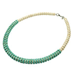 Dana Levy Turquoise Howlite Gemstone Wave Necklace - Single
