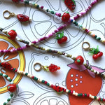 Dana Levy Tutti Frutti Glass Charm Huggie Earring - Fruity Mix