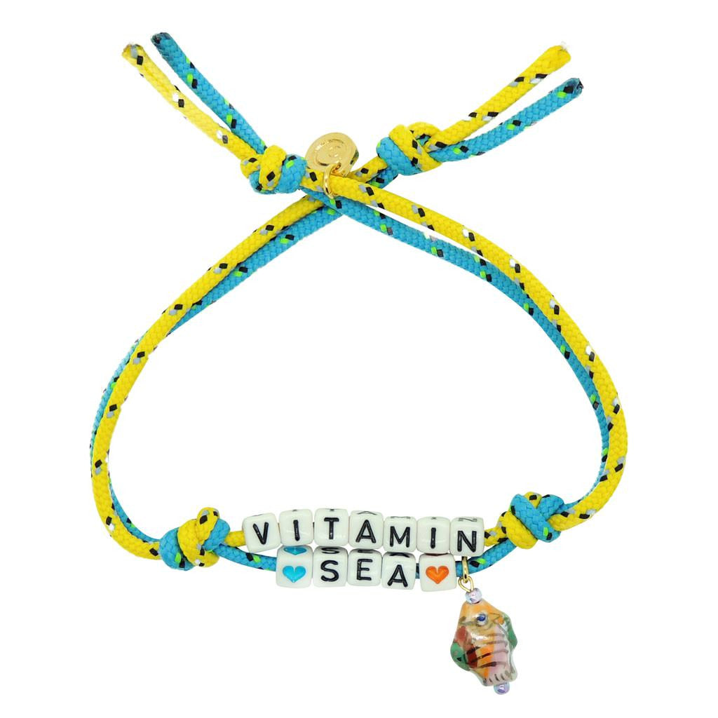 Dana Levy Men's Treasure Island Alphabet Charm Cord Bracelet - Vitamin Sea