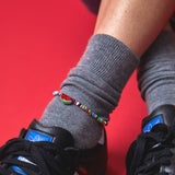 Dana Levy Watermelon Charm Balagan Multicolour Glass Bead Anklet - Detail ThreadsGen