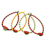 Dana Levy Watermelon Charm Two Tone Glass Bead Bracelet - Group