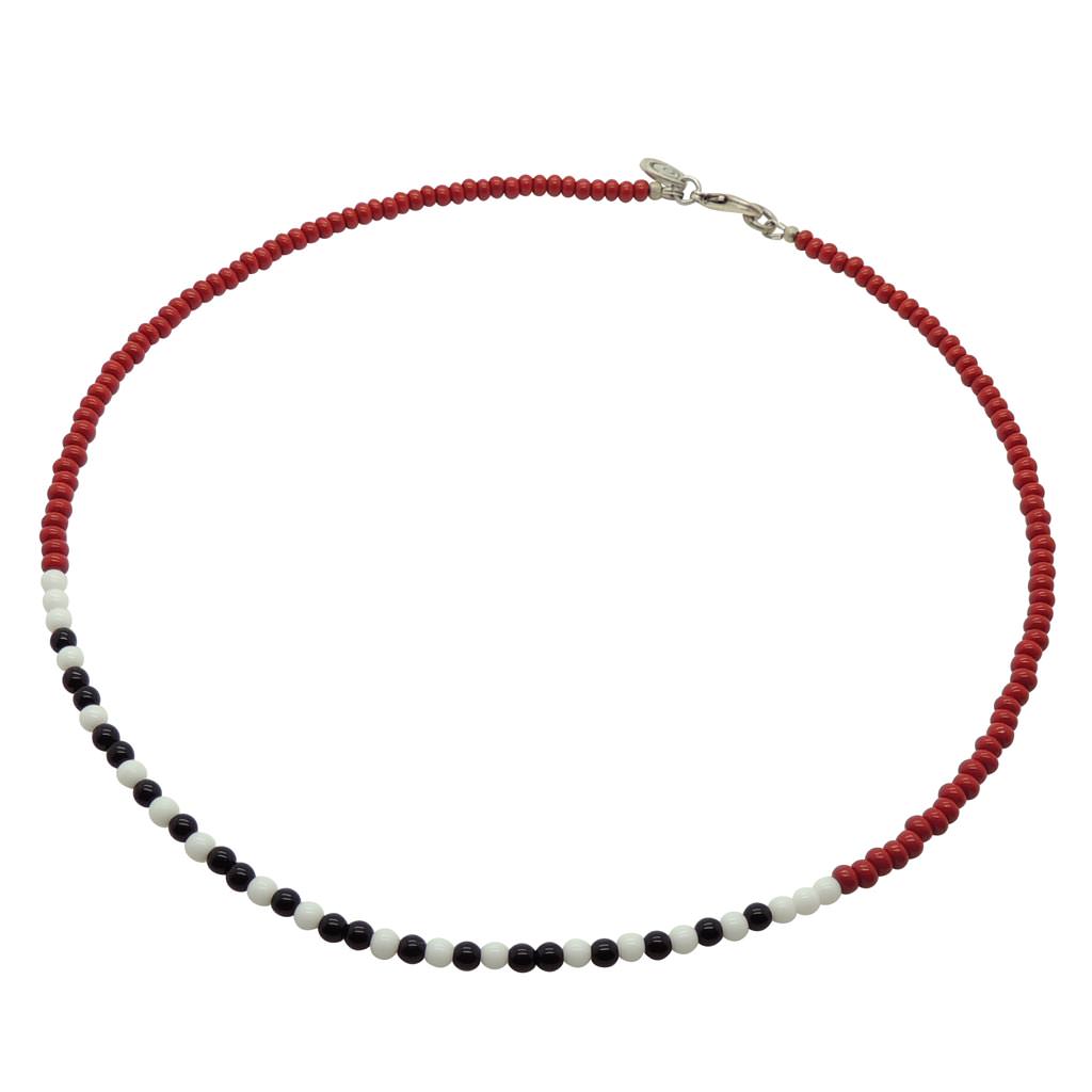 Dana Levy Morse Code Blessings Glass Bead Necklace - Wealth