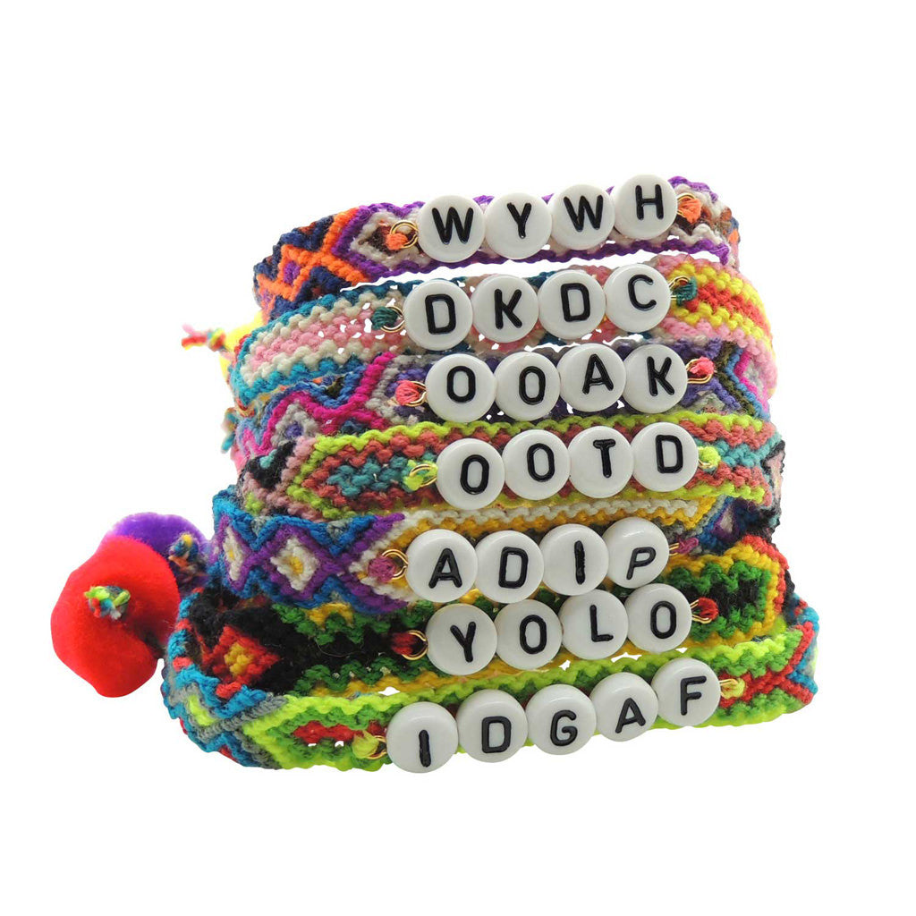 Kid Affirmations, Beaded Word Bracelets, Personalized Bracelets, Made –  Doohickies & Such