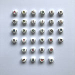 Dana Levy White Enamel Alphabet Letter Bead Colour Chart 