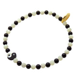 Dana Levy Yin Yang Charm Polka Dot Gemstone Bracelet