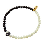 Dana Levy Yin Yang Charm Gemstone Duo Bracelet - Gold Plate