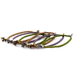 Dana Levy Zodiac Sign Charm Glass Bead Bracelets - Earth