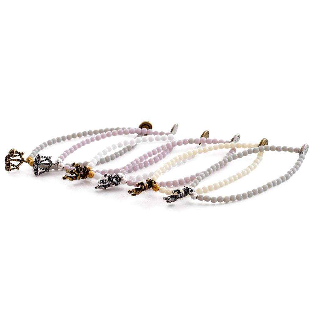 Dana Levy Zodiac Sign Charm Glass Bead Bracelets - Air