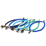Dana Levy Zodiac Sign Charm Glass Bead Bracelets - Water